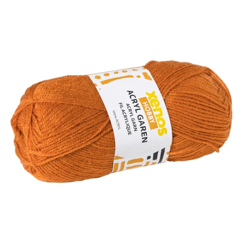 Xenos Garen-Garen acryl - oranje - 100 gram - 240 meter