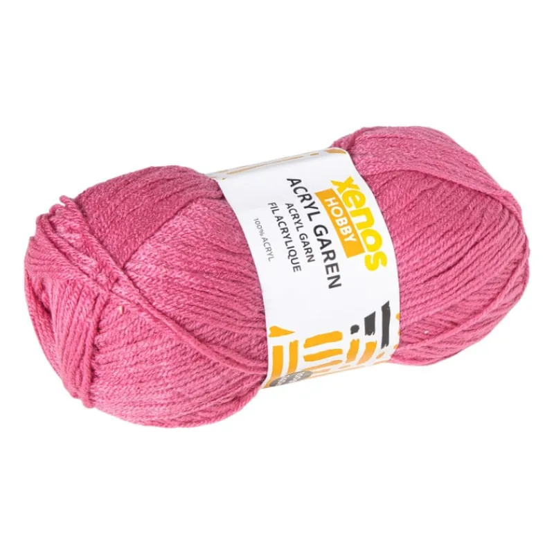 Xenos Garen-Garen acryl - roze - 100 gram - 240 meter