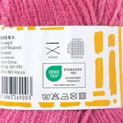 Xenos Garen-Garen acryl - roze - 100 gram - 240 meter
