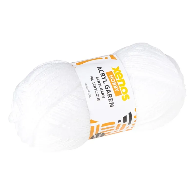 Xenos Garen-Garen acryl - wit - 100 gram - 240 meter
