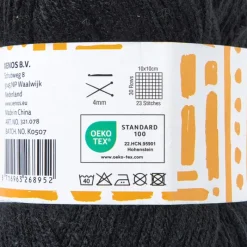 Xenos Garen-Garen acryl - zwart - 100 gram - 240 meter