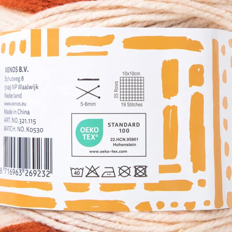 Xenos Garen-Garen cakemix - oranje - 100 gram - 160 meter