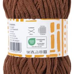 Xenos Garen-Garen chenille - bruin - 100 gram - 60 meter