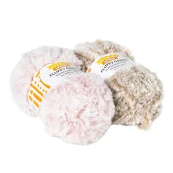 Xenos Garen-Garen fluffy - beige/bruin - 100 gram - 60 meter