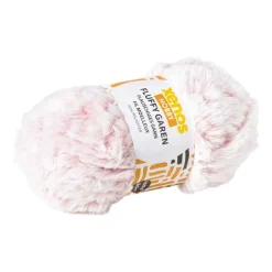 Xenos Garen-Garen fluffy - beige/roze - 100 gram - 60 meter