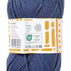 Xenos Garen-Garen katoen - donkerblauw - 50 gram - 125 meter