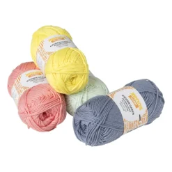 Xenos Garen-Garen katoen - geel - 50 gram - 100 meter