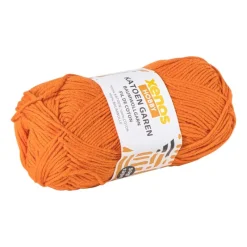 Xenos Garen-Garen katoen - oranje - 50 gram - 125 meter