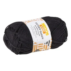 Xenos Garen-Garen katoen - zwart - 50 gram - 125 meter