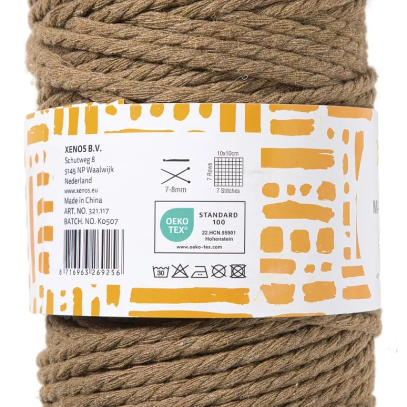 Xenos Garen-Garen macramé - beige - 500 gram - 100 meter