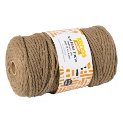 Xenos Garen-Garen macramé - bruin - 500 gram - 100 meter