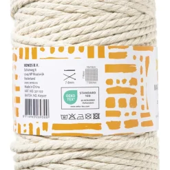 Xenos Garen-Garen macramé - bruin - 500 gram - 100 meter