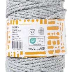 Xenos Garen-Garen macramé - grijs - 500 gram - 100 meter