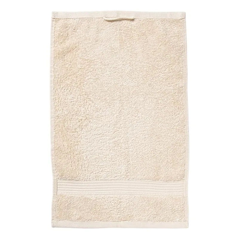 Xenos Badtextiel|Badkamer Accessoires-Gastendoekje - beige - 30x50 cm