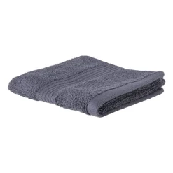 Xenos Badtextiel|Badkamer Accessoires-Gastendoekje - grijs - 30x50 cm