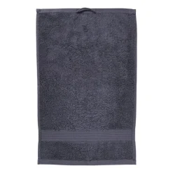Xenos Badtextiel|Badkamer Accessoires-Gastendoekje - grijs - 30x50 cm