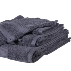 Xenos Badtextiel|Badkamer Accessoires-Gastendoekje - grijs - 30x50 cm