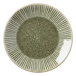 Xenos Borden-Gebaksbord Yara - groen - ⌀15.2 cm