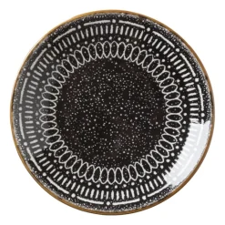 Xenos Borden-Gebaksbord Yara - zwart - ⌀15.2 cm