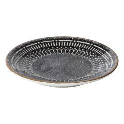 Xenos Borden-Gebaksbord Yara - zwart - ⌀15.2 cm