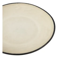 Xenos Borden-Gebaksbordje Roots - beige - ø18x2.2 cm