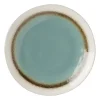 Xenos Borden-Gebaksbordje Roots - turquoise - ø18x2.2 cm