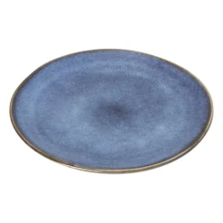 Xenos Borden-Gebaksbordje Toscane - donkerblauw - ø15.5 cm