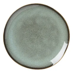 Xenos Borden-Gebaksbordje Toscane - lichtgroen - ø15.5 cm