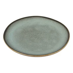 Xenos Borden-Gebaksbordje Toscane - lichtgroen - ø15.5 cm