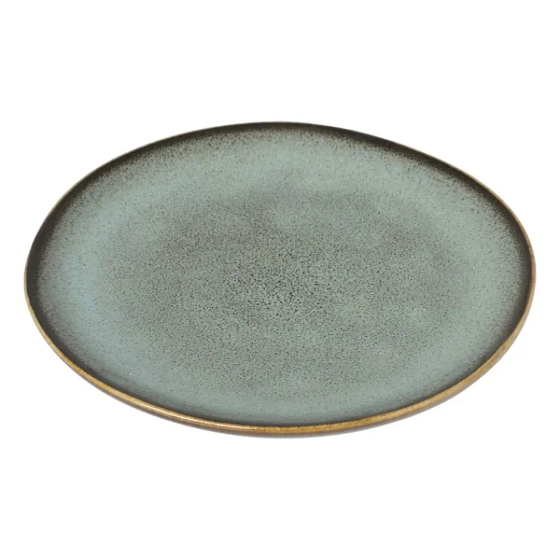 Xenos Borden-Gebaksbordje Toscane - lichtgroen - ø15.5 cm