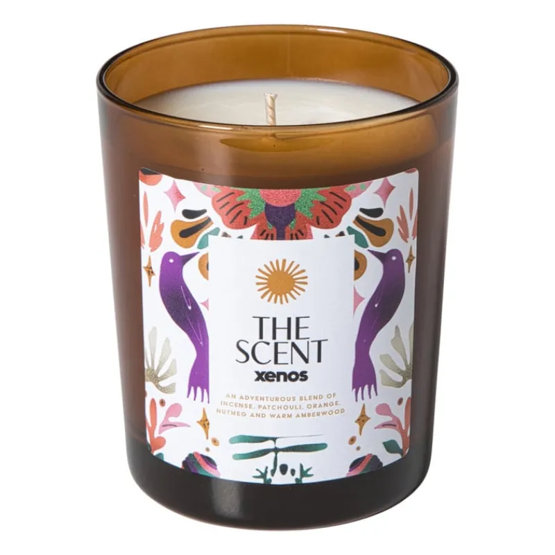 Xenos Kerstcadeaus|Geurstokjes-Geurkaars The Scent - ø9.5x7.9 cm