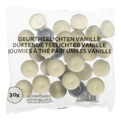 Xenos Geurkaarsen|Geurkaarsen-Geurtheelichten - vanille - set van 30