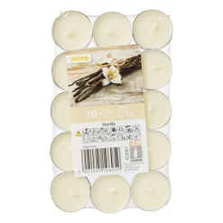 Coolmax Geurkaarsen|Geurkaarsen-Geurwaxinelichten - vanille - set van 30