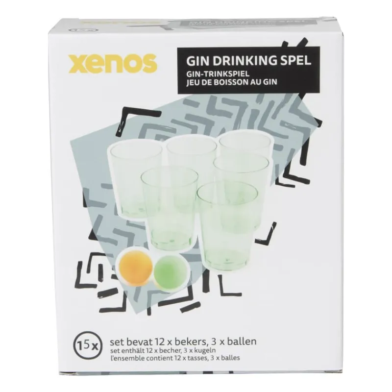 Xenos Spellen-Gin pong - set van 15