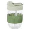 Xenos Drinkflessen-Glazen to-go beker - groen - 350 ml