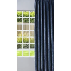 Xenos Rolgordijnen-Gordijn chenille - blauw - 140x250 cm