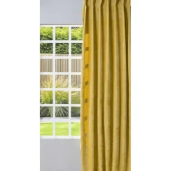 Xenos Rolgordijnen-Gordijn chenille - geel - 140x250 cm