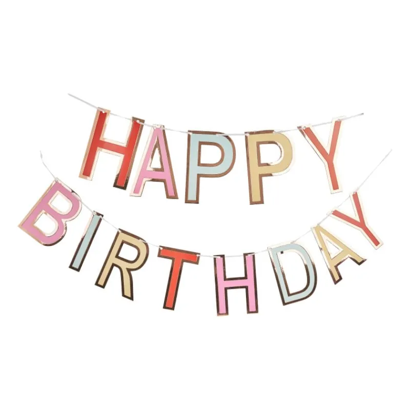 Xenos Slingers|Kinderfeestjes-Guirlande happy b'day - 2,5 meter