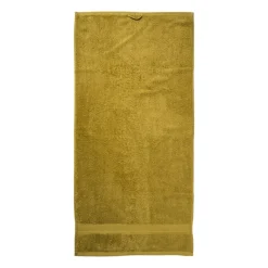 Xenos Badtextiel|Badkamer Accessoires-Handdoek - olijfgroen - 50x100 cm