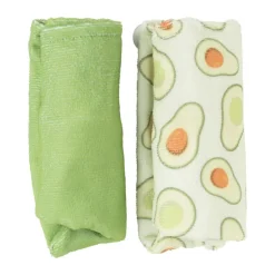 Xenos Reishanddoeken|Badkamer Accessoires-Handdoek tulband - avocado - set van 2