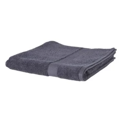 Xenos Badtextiel|Badkamer Accessoires-Handdoek XL - grijs - 70x140 cm