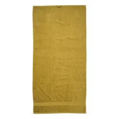 Xenos Badtextiel|Badkamer Accessoires-Handdoek XL - olijfgroen - 70x140 cm