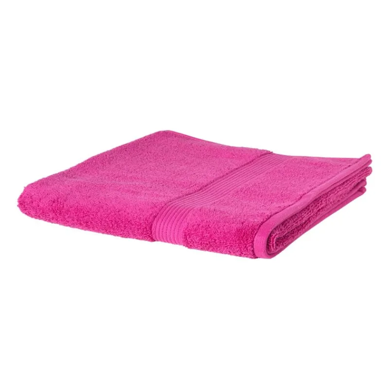 Xenos Badtextiel|Badkamer Accessoires-Handdoek XL - roze - 70x140 cm