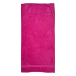 Xenos Badtextiel|Badkamer Accessoires-Handdoek XL - roze - 70x140 cm