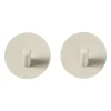 Xenos Badkamer Accessoires-Handdoekhaken - beige - set van 2