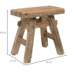 Xenos Krukjes-Handmade krukje Ubud - recycle hout - 45x27x45 cm