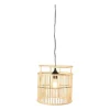 Xenos Hanglampen-Hanglamp bamboe - naturel - ⌀28x33 cm