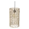 Xenos Hanglampen-Hanglamp geweven cilinder ⌀22x40 cm