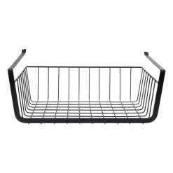 Xenos Opbergbakken-Hangmand voor onder plank - zwart - 36x25x13 cm