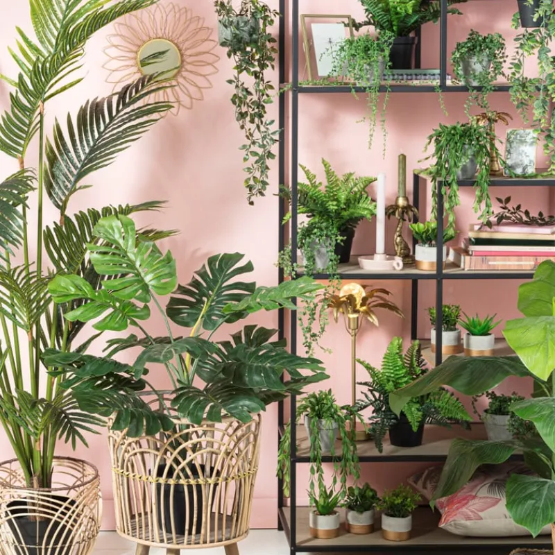 Xenos Kunstplanten-Hangplant in pot - 55 cm